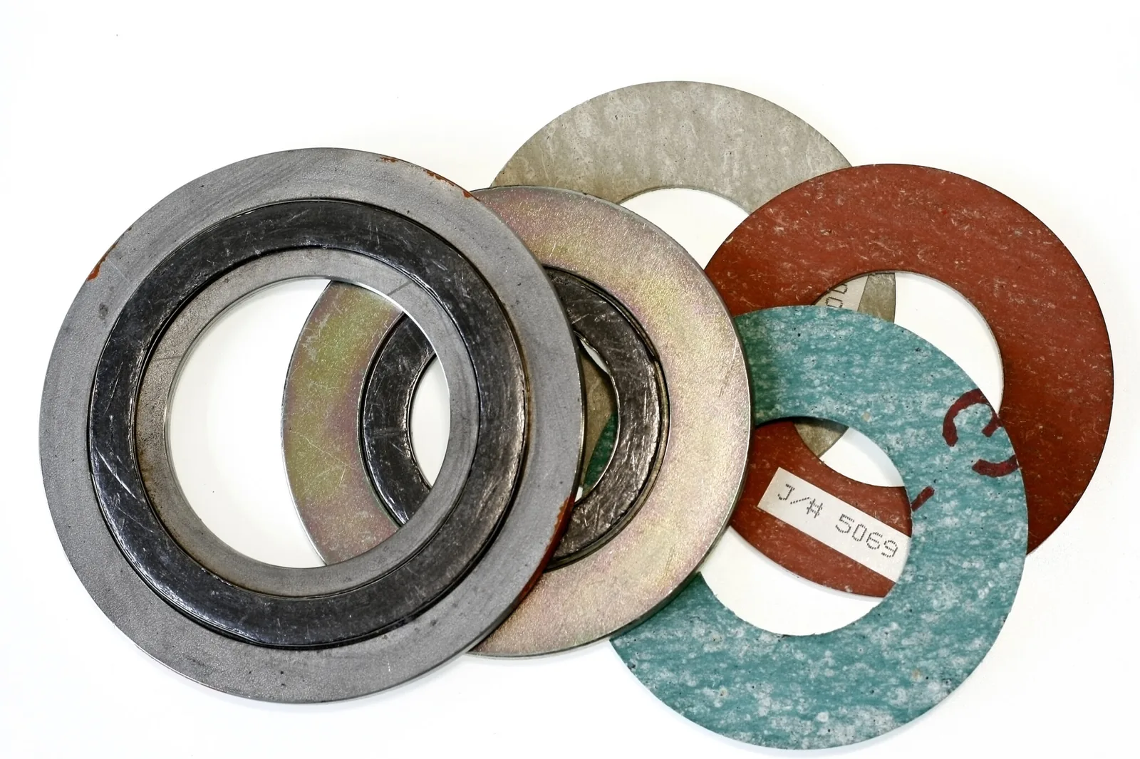 Industrial gasket range — spiral wound, ring type joint and soft-cut gaskets for flanged pipe connections